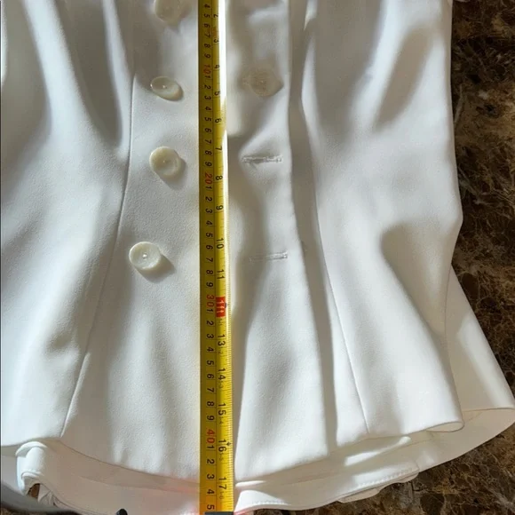 Anne Fontaine Elegant White Double-Breasted Blouse.Size 40 - Picture 10 of 10